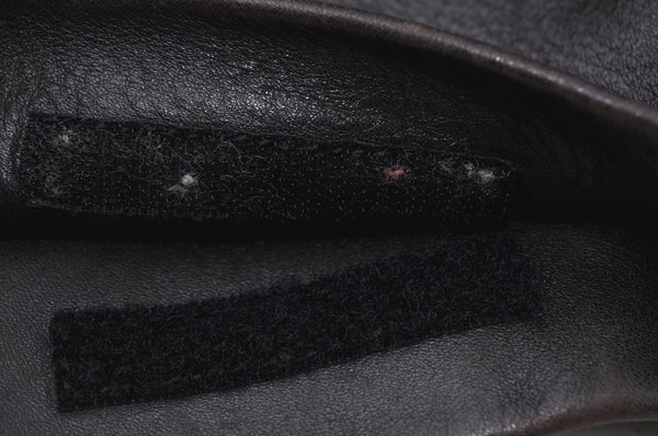 Authentic PRADA Vintage Leather Shoulder Bag Brown L0104