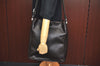 Authentic PRADA Vintage Leather Shoulder Bag Brown L0104
