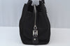 Authentic PRADA Nylon Leather 2Way Shoulder Hand Bag Purse Black L0111