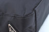 Authentic PRADA Vintage Nylon Shoulder Hand Bag Purse Black L0113