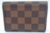 Authentic Louis Vuitton Damier Enveloppe Cartes de Visite N62920 Card Case L0120