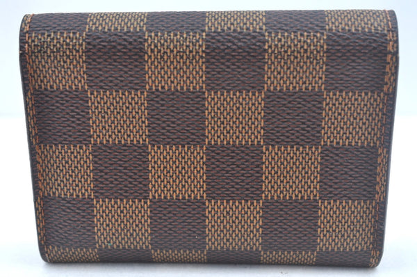 Authentic Louis Vuitton Damier Enveloppe Cartes de Visite N62920 Card Case L0120