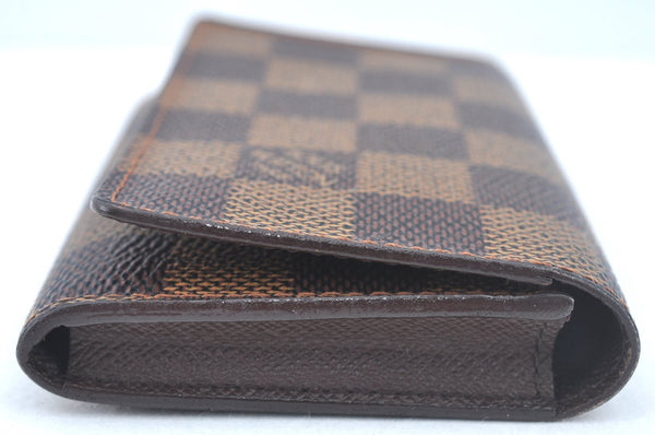 Authentic Louis Vuitton Damier Enveloppe Cartes de Visite N62920 Card Case L0120