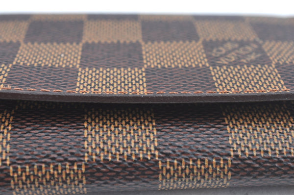 Authentic Louis Vuitton Damier Enveloppe Cartes de Visite N62920 Card Case L0120