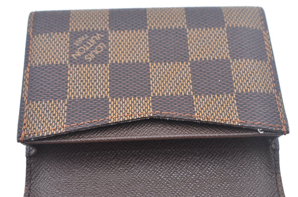 Authentic Louis Vuitton Damier Enveloppe Cartes de Visite N62920 Card Case L0120