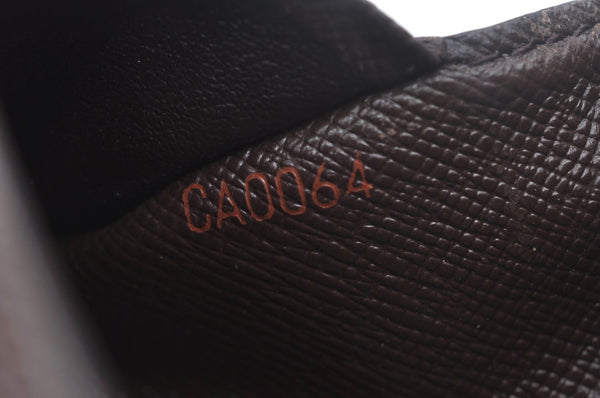 Authentic Louis Vuitton Damier Enveloppe Cartes de Visite N62920 Card Case L0120