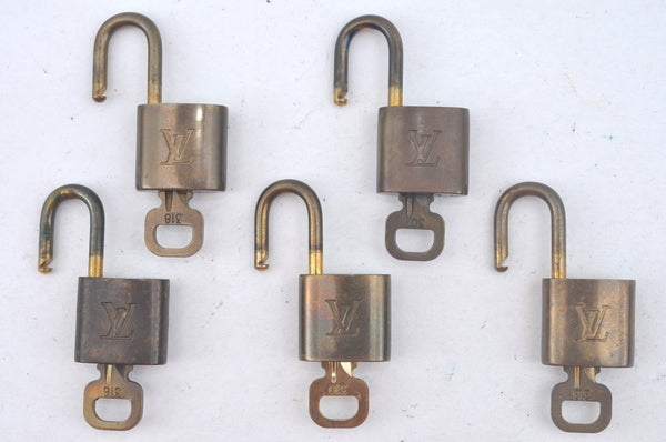 Authentic Louis Vuitton Padlock Gold 10Set LV L0131