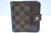 Auth Louis Vuitton Monogram Compact Zip Bifold Wallet Purse M61667 LV Junk L0136