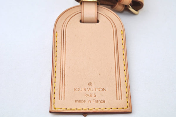 Authentic Louis Vuitton Name tag Handle Holder Beige LV L0144