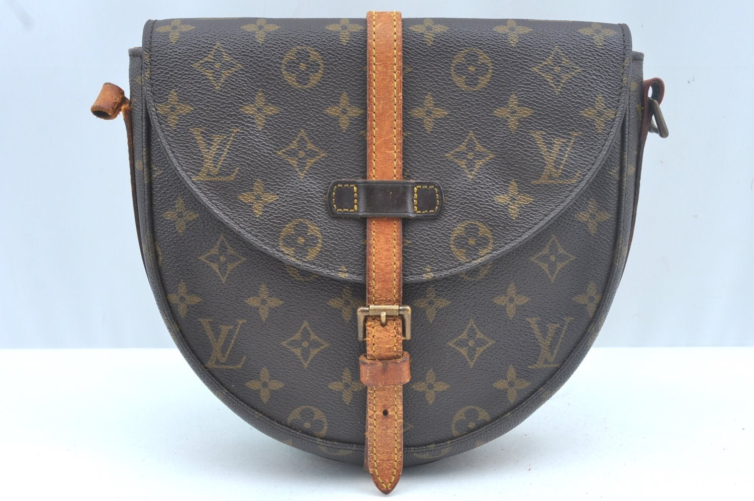 Auth Louis Vuitton Monogram Chantilly MM Shoulder Cross Bag M51233 LV Junk L0150