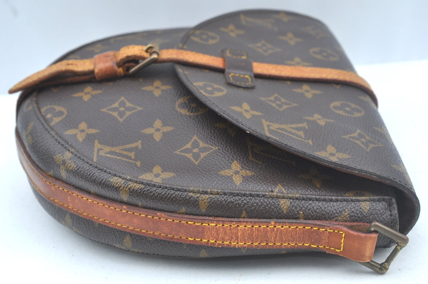 Auth Louis Vuitton Monogram Chantilly MM Shoulder Cross Bag M51233 LV Junk L0150