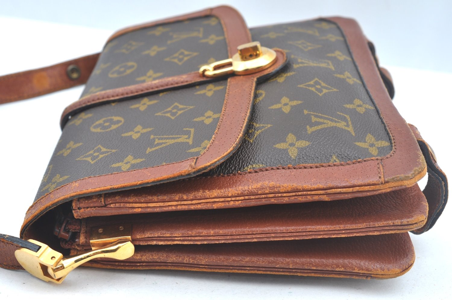 Authentic Louis Vuitton Monogram Sac Vavolet Hand Bag Old Model LV Junk L0153