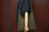 Authentic PRADA Nylon Leather Shoulder Bag Khaki L0154