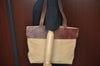Authentic CHANEL Canvas Pool Shoulder Bag Black CC L0155