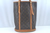 Authentic Louis Vuitton Monogram Bucket GM Shoulder Tote Bag M42236 LV Junk L0156