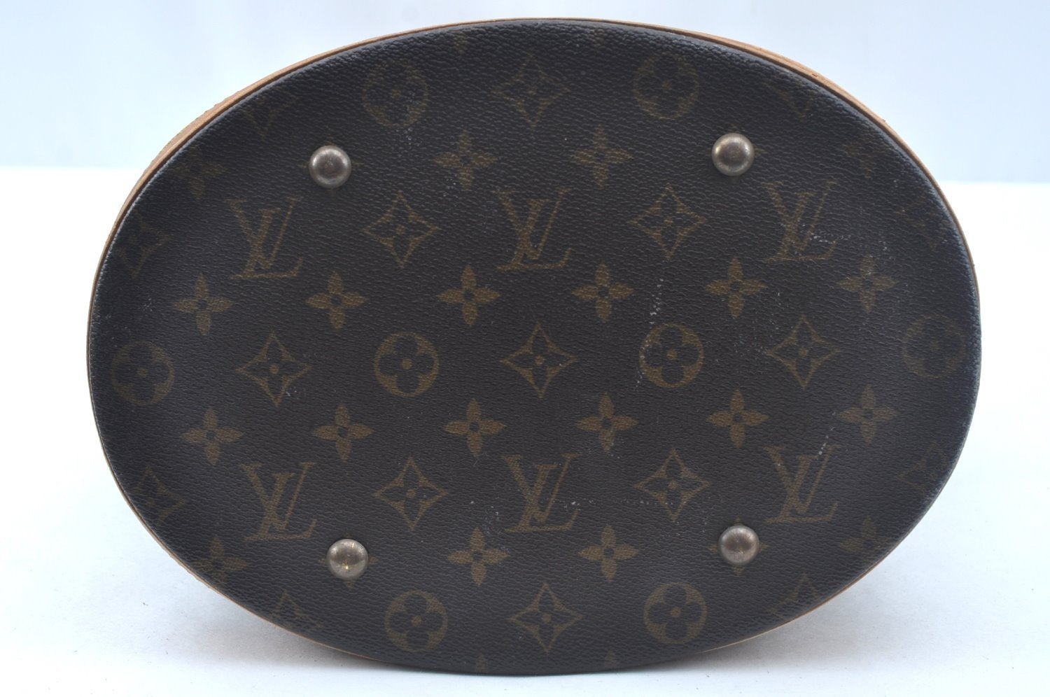 Authentic Louis Vuitton Monogram Bucket GM Shoulder Tote Bag M42236 LV Junk L0156