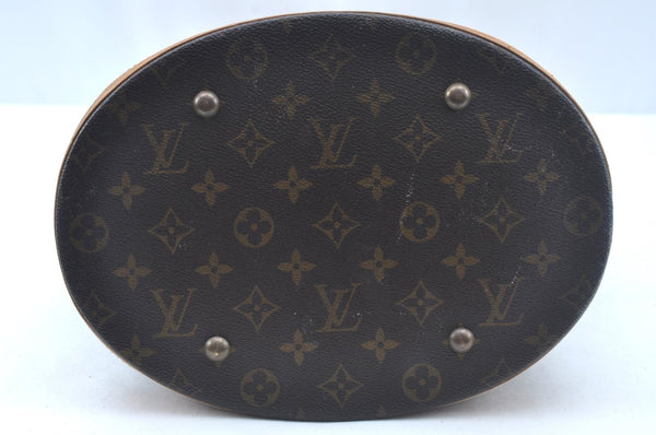 Authentic Louis Vuitton Monogram Bucket GM Shoulder Tote Bag M42236 LV Junk L0156