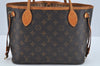 Authentic Louis Vuitton Monogram Neverfull PM Shoulder Tote Bag M40155 LV L0158