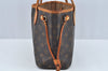 Authentic Louis Vuitton Monogram Neverfull PM Shoulder Tote Bag M40155 LV L0158