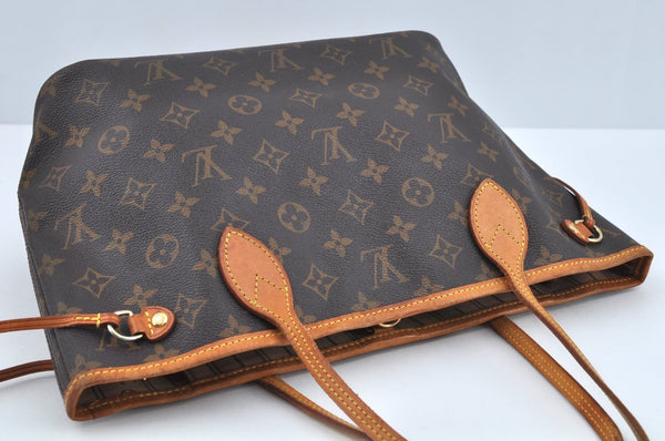 Authentic Louis Vuitton Monogram Neverfull PM Shoulder Tote Bag M40155 LV L0158