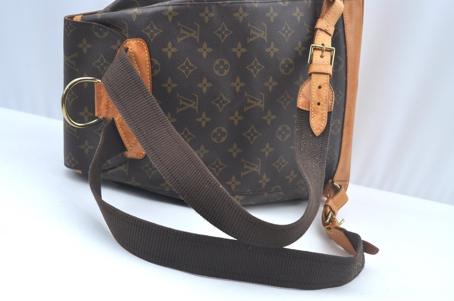 Authentic Louis Vuitton Monogram Montsouris GM Backpack M51135 LV L0159