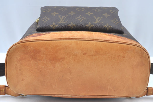 Authentic Louis Vuitton Monogram Montsouris GM Backpack M51135 LV L0159