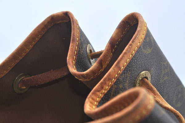 Authentic Louis Vuitton Monogram Montsouris GM Backpack M51135 LV L0159