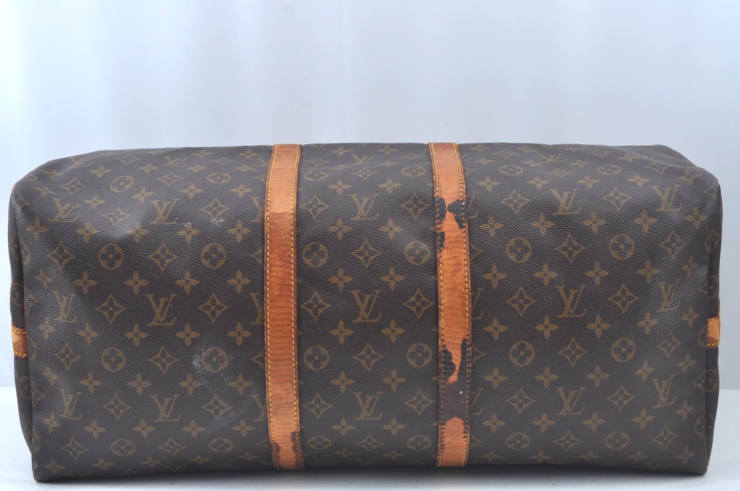 Authentic Louis Vuitton Monogram Keepall Bandouliere 55 M41414 Boston Bag L0161