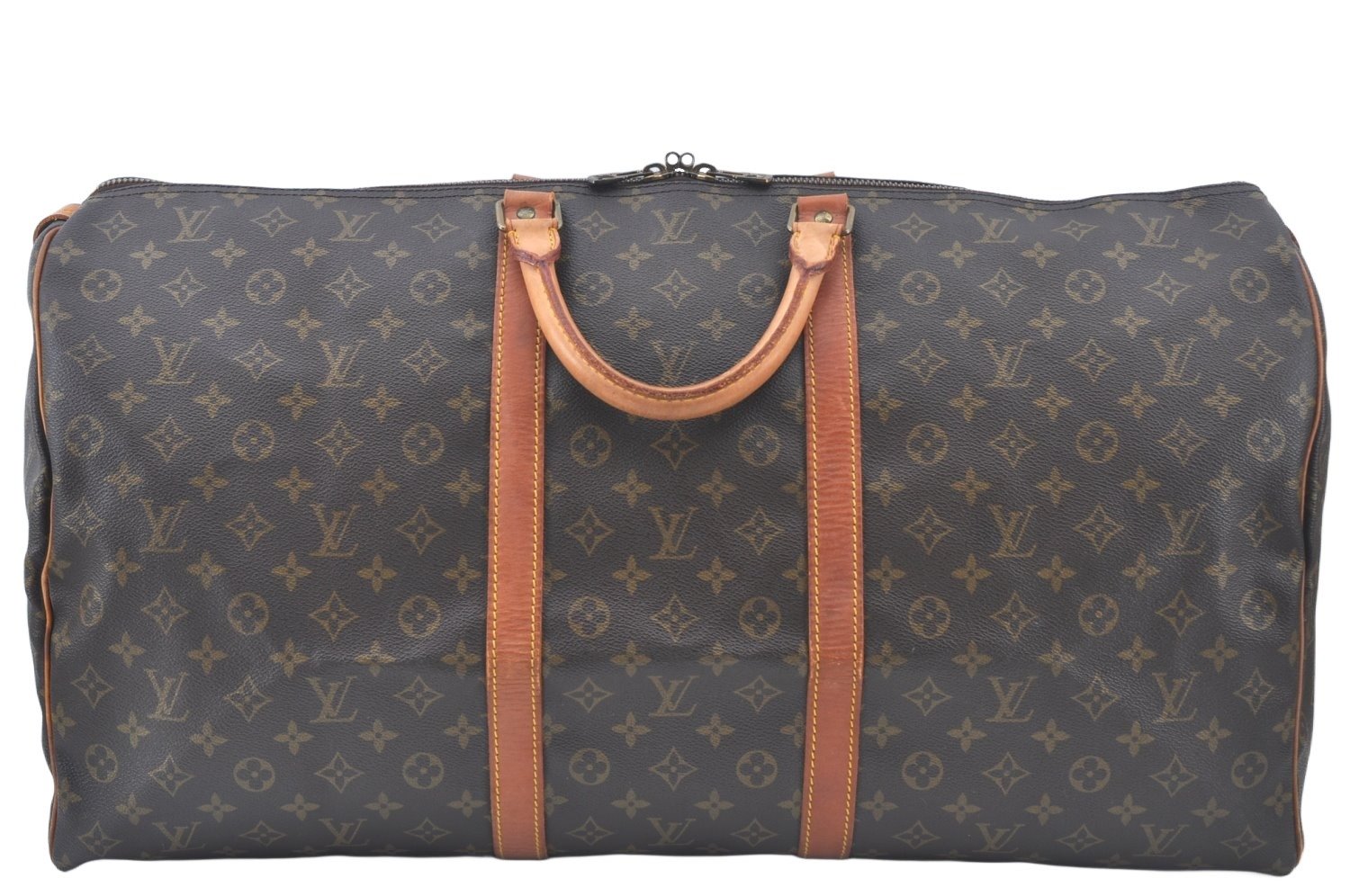 Authentic Louis Vuitton Monogram Keepall 60 Travel Boston Bag M41422 LV L0164