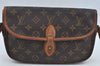 Authentic Louis Vuitton Monogram Gibeciere PM Shoulder Cross Bag M42248 LV L0165