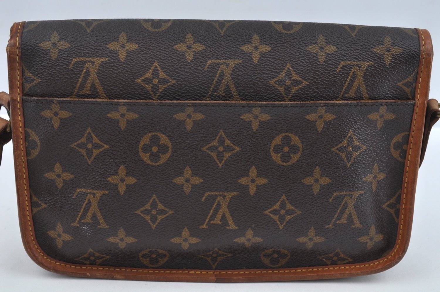 Authentic Louis Vuitton Monogram Gibeciere PM Shoulder Cross Bag M42248 LV L0165