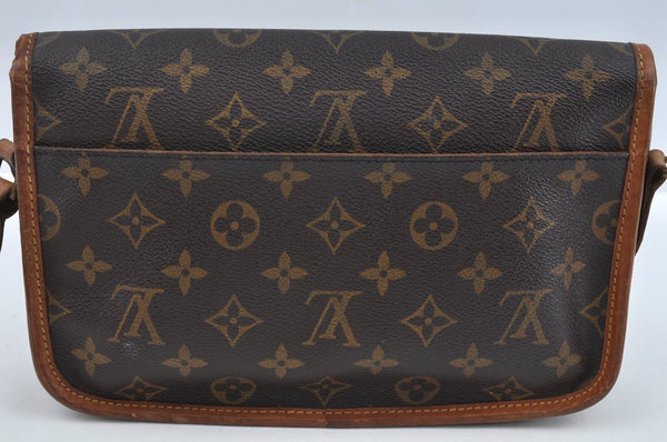 Authentic Louis Vuitton Monogram Gibeciere PM Shoulder Cross Bag M42248 LV L0165