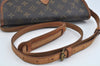 Authentic Louis Vuitton Monogram Gibeciere PM Shoulder Cross Bag M42248 LV L0165