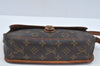 Authentic Louis Vuitton Monogram Gibeciere PM Shoulder Cross Bag M42248 LV L0165