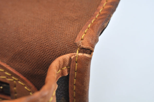 Authentic Louis Vuitton Monogram Gibeciere PM Shoulder Cross Bag M42248 LV L0165