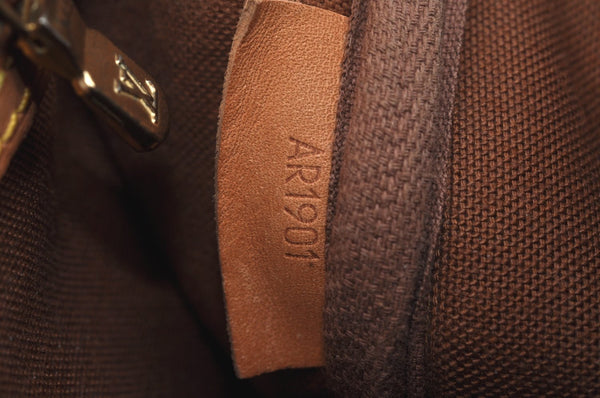 Authentic Louis Vuitton Monogram Gibeciere PM Shoulder Cross Bag M42248 LV L0165