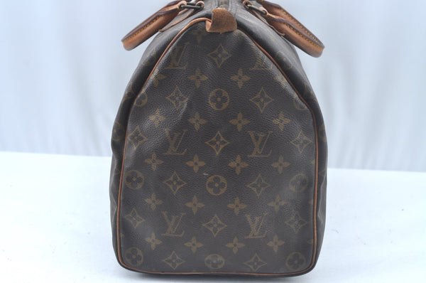 Authentic Louis Vuitton Monogram Speedy 40 Hand Boston Bag M41522 LV L0166