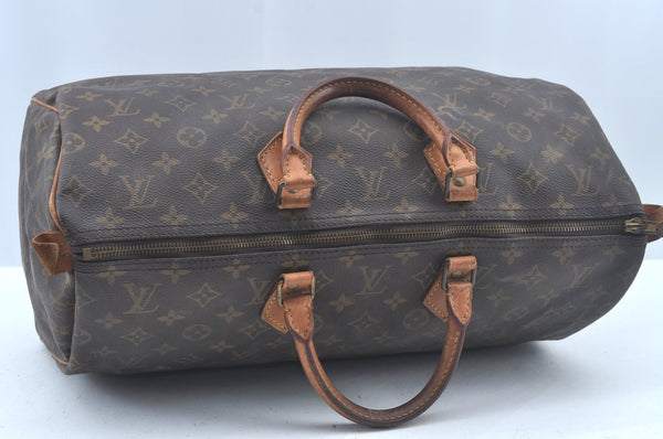 Authentic Louis Vuitton Monogram Speedy 40 Hand Boston Bag M41522 LV L0166