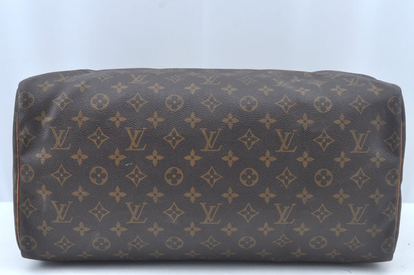 Authentic Louis Vuitton Monogram Speedy 40 Hand Boston Bag M41522 LV L0166