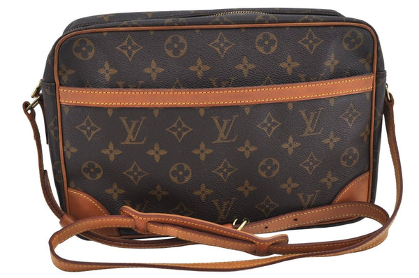 Authentic Louis Vuitton Monogram Trocadero 30 Shoulder Cross Bag M51272 LV L0167