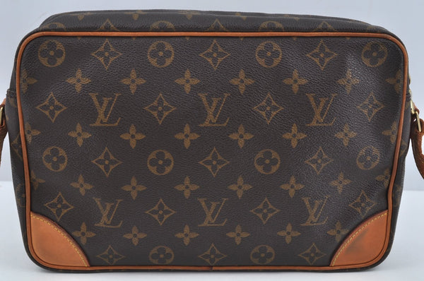 Authentic Louis Vuitton Monogram Trocadero 30 Shoulder Cross Bag M51272 LV L0167