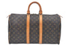 Authentic Louis Vuitton Monogram Keepall 45 Travel Boston Bag M41428 LV L0169