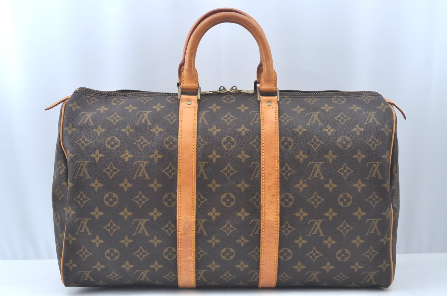 Authentic Louis Vuitton Monogram Keepall 45 Travel Boston Bag M41428 LV L0169