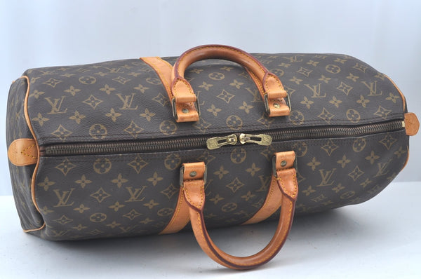 Authentic Louis Vuitton Monogram Keepall 45 Travel Boston Bag M41428 LV L0169