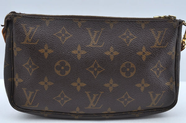 Authentic Louis Vuitton Monogram Pochette Accessoires Pouch M51980 LV L0170