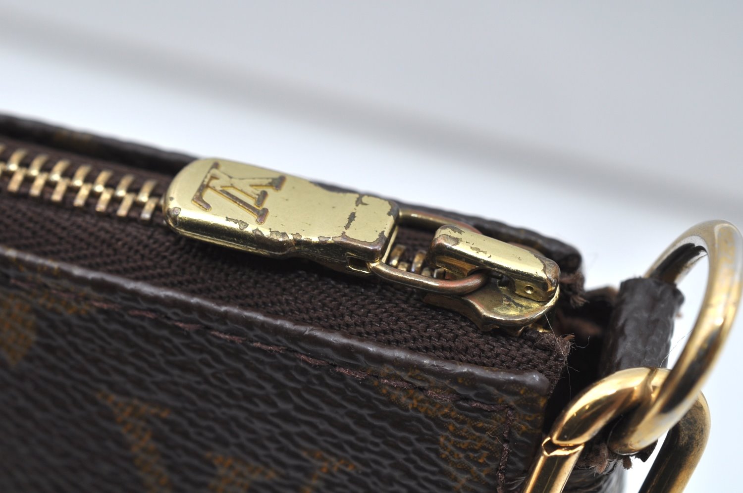 Authentic Louis Vuitton Monogram Pochette Accessoires Pouch M51980 LV L0170