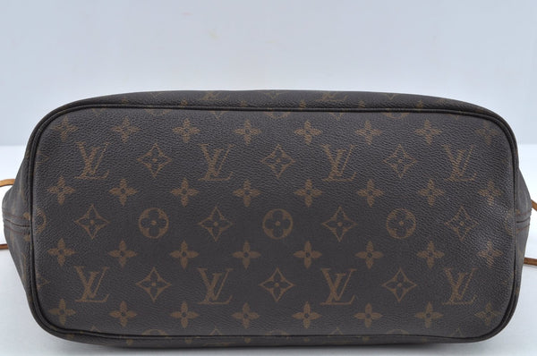 Authentic Louis Vuitton Monogram Neverfull MM Shoulder Tote Bag M40156 LV L0173