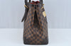 Authentic Louis Vuitton Damier Hampstead MM Shoulder Tote Bag N51204 LV L0174