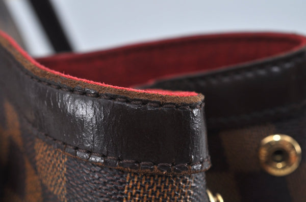 Authentic Louis Vuitton Damier Hampstead MM Shoulder Tote Bag N51204 LV L0174