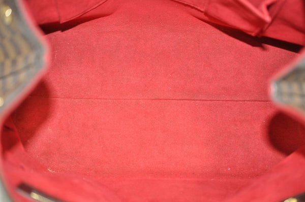 Authentic Louis Vuitton Damier Hampstead MM Shoulder Tote Bag N51204 LV L0174